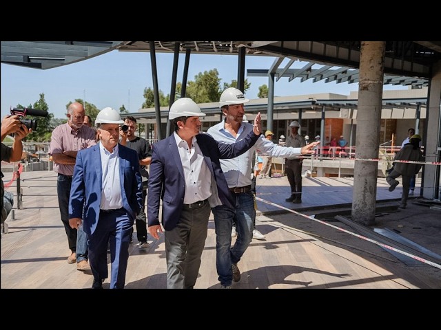 La obra del nuevo mall que impulsa la inversión privada recibió la visita del gobernador